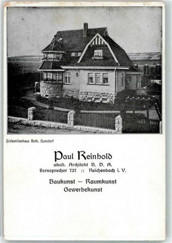 O6601 Cunsdorf Architekt Paul Reinhold Einfamilienhaus Roth Architekt FOTO KEINE AK