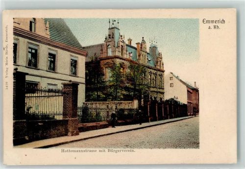 Emmerich 1908 Hottomannstrasse mit Bürgerverein