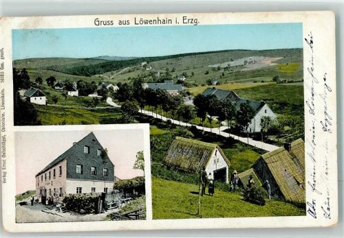 Geising-Löwenhain 1910 Bauern Gartenarbeit