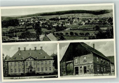 Brenken Schloss Erpernburg Bäckerei u. Kolonialwaren