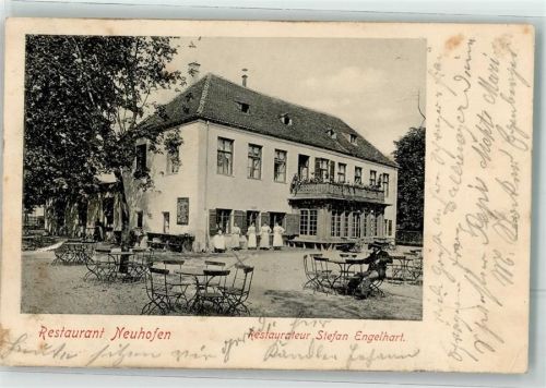 Neuhofen 1902 Gasthaus Neuhofen Gartenwirtschaft