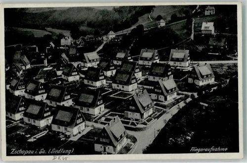 Zschopau Neubau-Wohnsiedlung Fliegeraufnahme