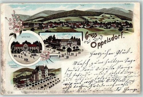 Bad Oppelsdorf 1902 Carola-Bad Villa Clara Albert-Bad