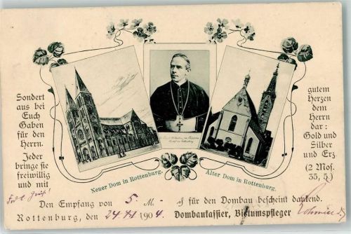 Rottenburg 1904 neuer Dom Alter Dom