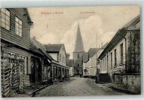 Rahden 1912 Gerichtstraße