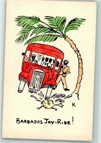Barbados Joy Ride Omnibus Schwarzafrikaner Palme Huhn