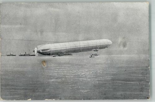 1908 Luftschiff erhebt sich zum Aufstieg Verlag Trenkler Nr. 9