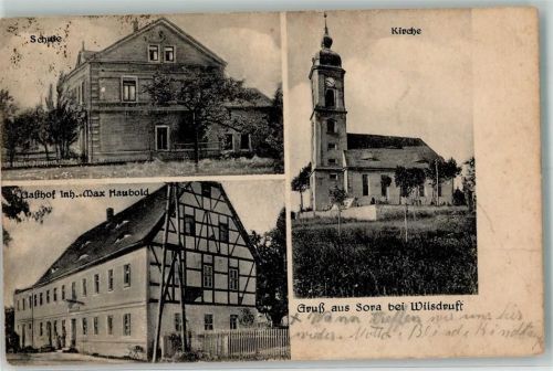 Sora Schule Kirche Gasthaus Haubold