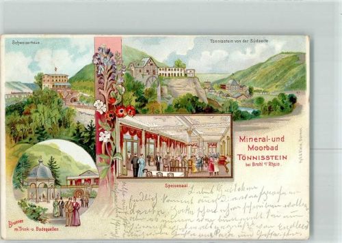 Namedy 1908 Schweizerhaus Brunnen m. Trink u. Badequelle Bad Tönnisstein