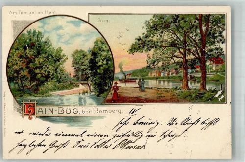 Bamberg 1898 Adelskorrespondenz Hain-Bug