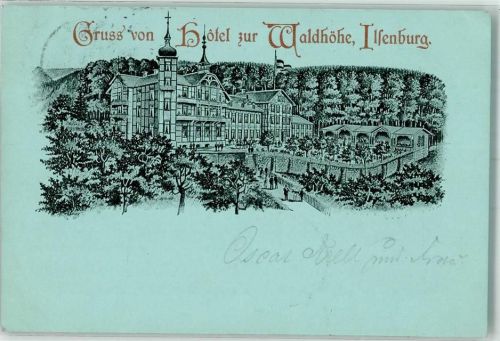 Ilsenburg 1898 Hotel zur Waldhöhe