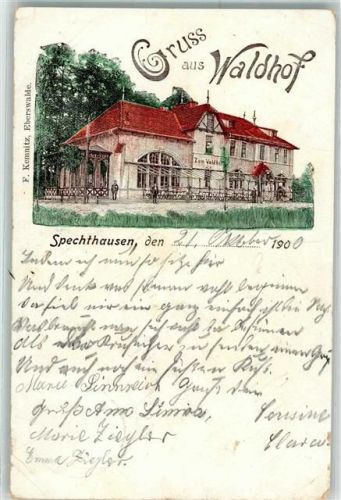 Spechthausen 1900 Gasthaus zum Waldhof