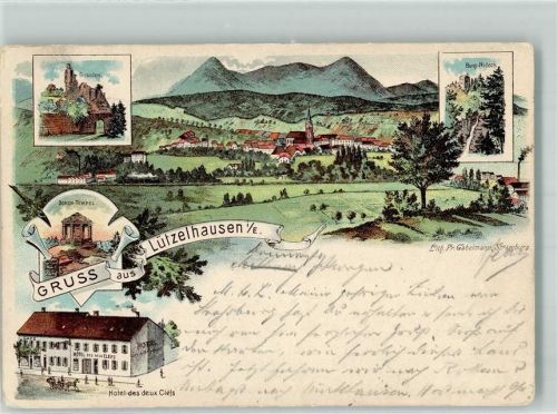 Lutzelhouse 1896 Burg Nideck Hotel des deux Clefs