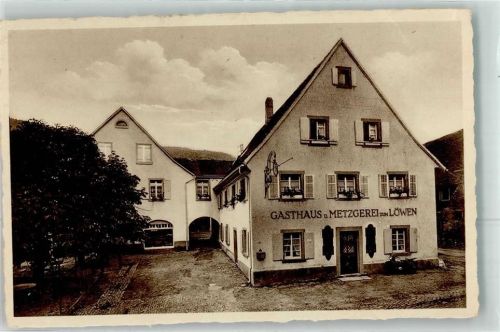 79098 W7800 Ebnet , Breisgau - Gasthaus Metzgerei Zum Löwen Franz Schneider