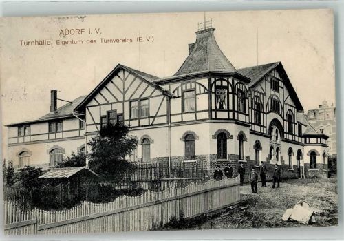 08626 O9930 Adorf , Vogtl 1915 - Turnverein Turnhalle