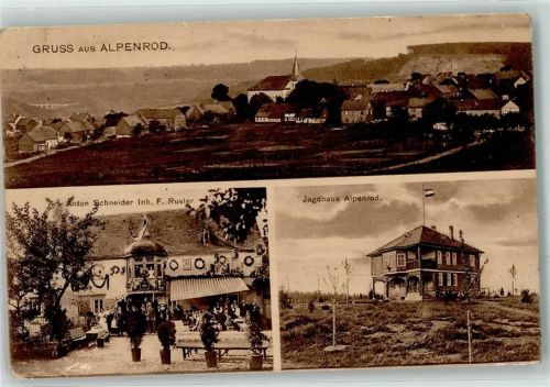 Alpenrod 1916 Jagdhaus Gasthaus Anton Schneider