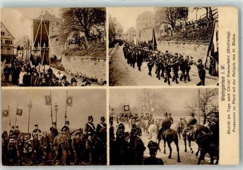 Weingarten 1912 Prozession Blutritt