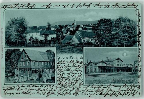 Neukirch 1901 Bahnhof Niederneukirch Bethlehemstift