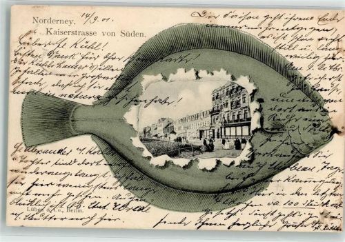Norderney 1901 Kaiserstraße Schole