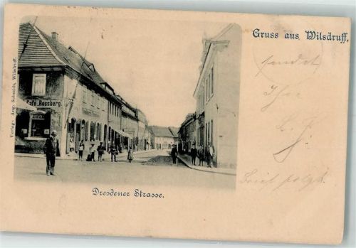 Wilsdruff 1899 Dresdner Straße Cafe Rosberg