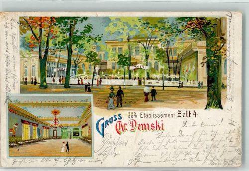 Tiergarten 1902 Etablissement Zelt Nr. 4 Ballsaal