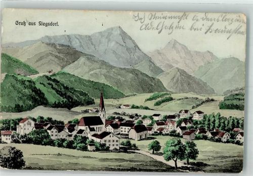 Siegsdorf 1915 Bayer. Alpen Pfarrkirche Maria Empfängnis