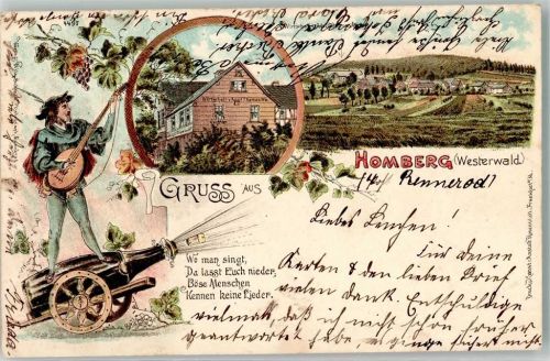 Homberg 1903 Gasthaus Thomas Wwe.Barde Sektkanone Liedtext