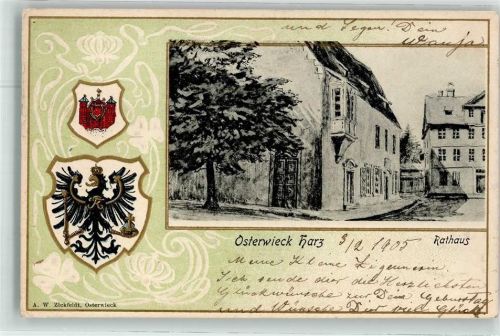 Osterwieck 1905 Rathaus Wappen