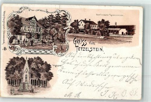 Tetzelstein Oberförsterei Gasthaus zum Tetzelstein Tetzelstein