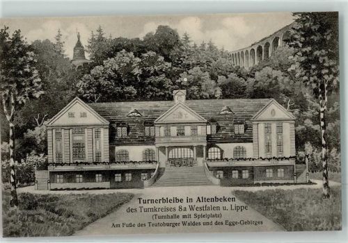 Altenbeken Turnhalle mit Spielplatz Viadukt