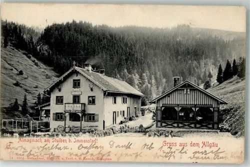 Almagmach 1901 Posthilfstelle Almagmach Bauernhaus Stuiben