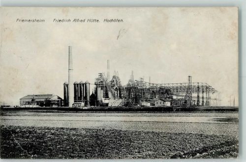 Friemersheim 1912 Friedrich Alfred Hütte Hochöfen