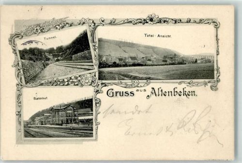 33184 W4791 Altenbeken 1902 - Bahnhof Tunneleinfahrt