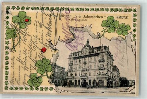 Hannover 1907 Hotel zu den Vier Jahreszeiten Karl Wedekind
