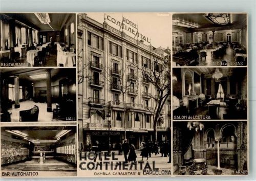 Barcelona 1935 Hotel Continental Interieur