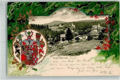 Schierke 1901 Wappen Schierke Passepartout
