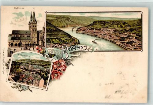 Boppard Marienburg Klosterkirche Rhein Verlag Ottmar Zieher-München
