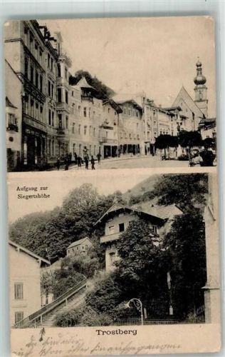 83308 W8223 Trostberg 1917 - Aufgang Siegertshöhe Kirche St. Andreas