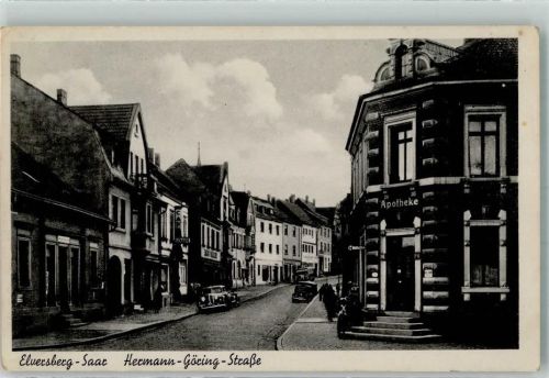 Elversberg WK II Hermann Göring-Straße Apotheke Cafe