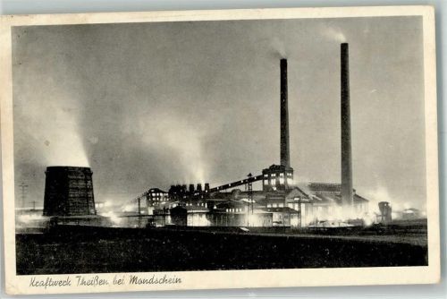 Theißen Mondschein Kraftwerk Theißen