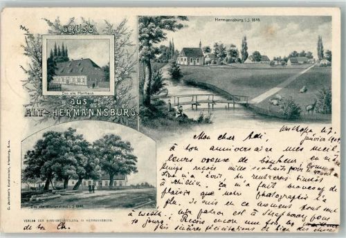 Hermannsburg 1904 Hermannsburg anno 1849 Altes Pfarrhaus Altes Missionshaus