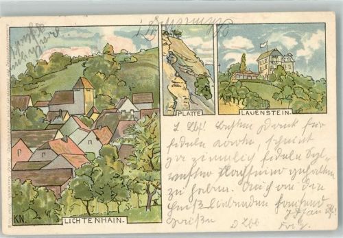 Jena 1904 Platte Lauenstein Lichtenhain