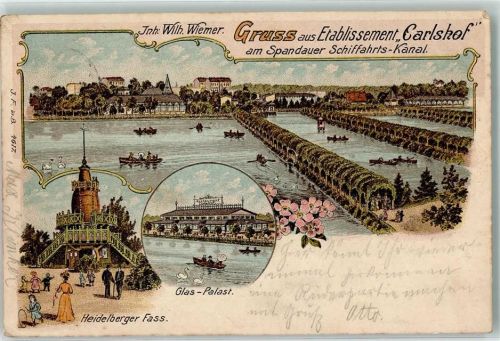 Charlottenburg Etablissement Carlshof Glas-Palast Heidelberger Faß