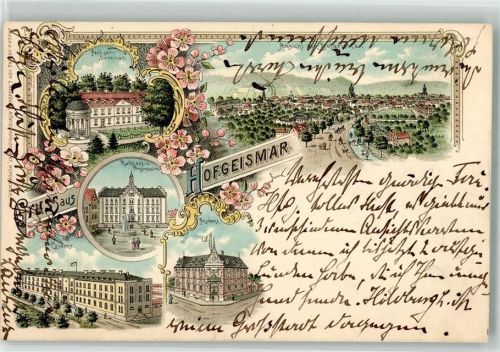 Hofgeismar 1898 Kaserne Postamt Rathaus Prediger-Seminar