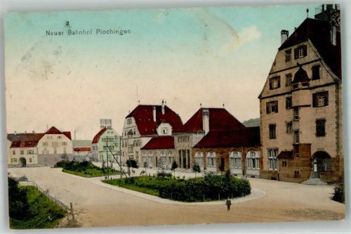 73207 W7310 Plochingen 1911 - Neuer Bahnhof