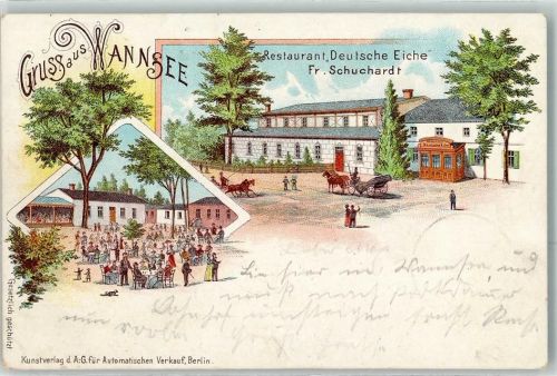 Wannsee 1899 Gasthaus Deutsche Eiche