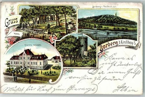 Kirchberg 1903 Vorberg Pohlteich Aussichtsturm Heilstätte Kramer