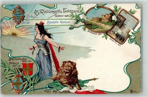Roma Borgoforte 1866 Porta Pia 1870 Brigantaggio Africa sign. M. Ponti