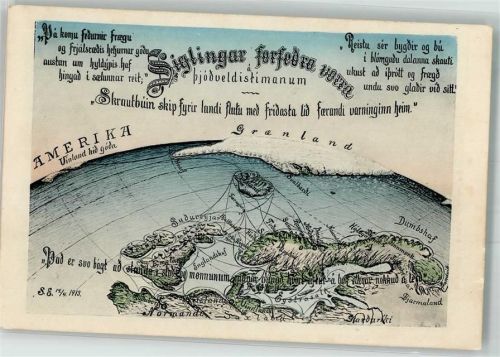Nuuk Landkarte Vogelschau