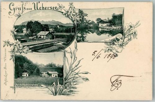 83236 W8212 Übersee 1898 - Kgl. Fischkultur Englstein An der Mühle